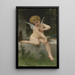 L'Amour au papillon - William Bouguereau — framed artwork on a wall