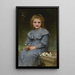 Daisies - William Bouguereau — framed artwork on a wall