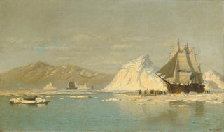 William Bradford - Off GreenlandWhaler Seeking Open Water.webp