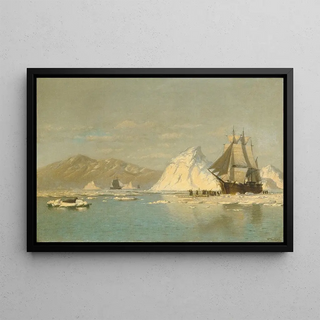 William Bradford - Off GreenlandWhaler Seeking Open Water.webp
