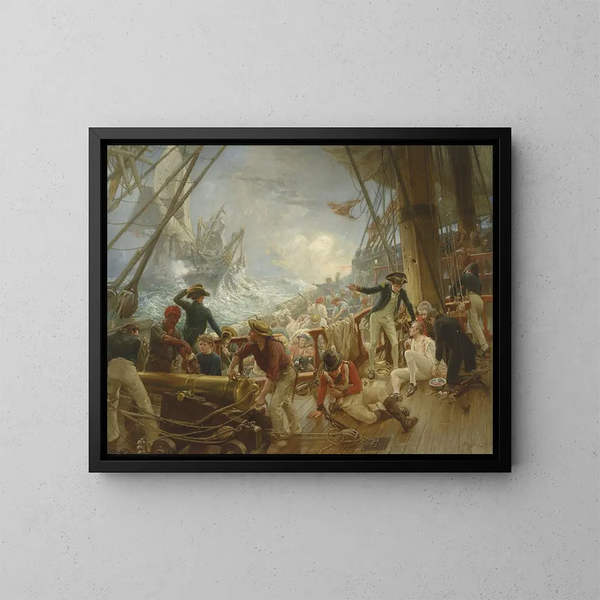 The Death of Nelson - William Brassey Hole — framed artwork on a wall
