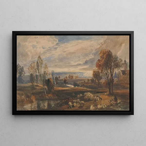 William Callow - Landscape with Sheep.webp