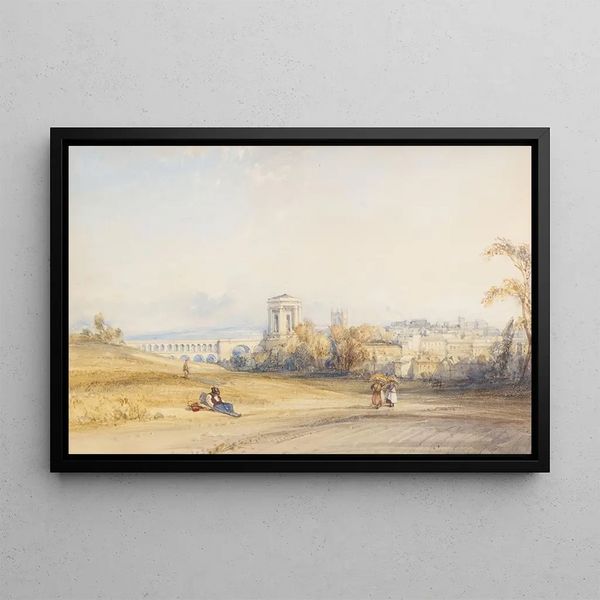 Montpellier Sur de Francia - William Callow — cuadro enmarcado en la pared