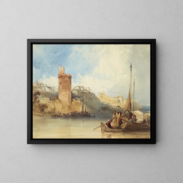 Villeneuve-lès-Avignon - William Callow — cuadro enmarcado en la pared