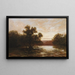 an Australian mangrove at low tide - William Charles Piguenit — framed artwork on a wall