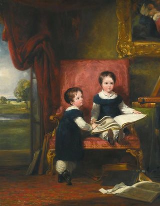 William Collins - Lord Charles 18131894 and Lord Thomas 18131882 Pelham Clinton Twin sons Of the 4th Duke of NewcastleUnderLyne.webp