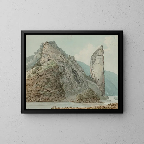 Rocher d'Ilam, Dovedale - William Day — cuadro enmarcado en la pared