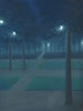 Nocturno en el Parque Real de Bruselas - William Degouve de Nuncques — vista de la obra