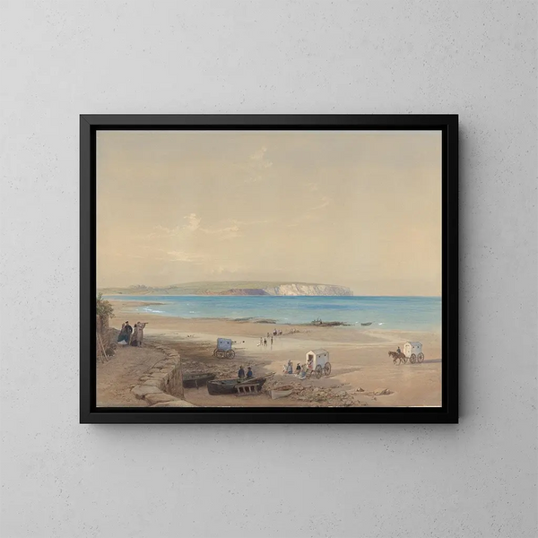 Cliffs of Culver, Isle of Wight - William Dyce — framed artwork on a wall