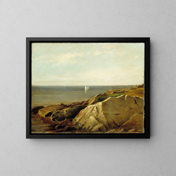 Costa de Maine - William Edward Norton — cuadro enmarcado en la pared