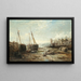 Marea Baja en Penzance - William Edward Webb — cuadro enmarcado en la pared
