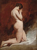 Nu de rodillas - William Etty — vista de la obra
