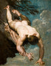 Manlius painting thrown from the rock - William Etty — artwork view