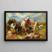 Plutón enlevant a Proserpina - William Etty — cuadro enmarcado en la pared