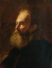 Portrait of a bearded man in bust - William Etty — artwork view