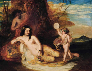 William Etty - Satyr spying on a reclining nymph.webp