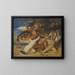 Estudio para la mujer luchadora abogando por los vencidos - William Etty — cuadro enmarcado en la pared