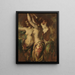 Las Tres Gracias - William Etty — cuadro enmarcado en la pared
