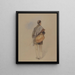 a man with a weapon - William Evans d'Eton — framed artwork on a wall