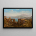 Mount Etna from Taormina - William Everett — framed artwork on a wall