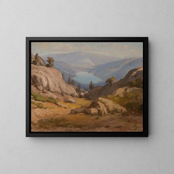 Lac Donner - William Franklin Jackson — cuadro enmarcado en la pared