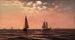 Tarde en la bahía de Saco Costa de Maine - William Frederick De Haas — vista de la obra