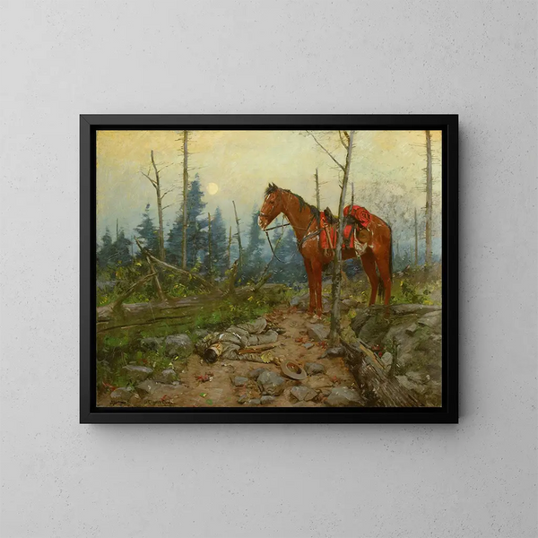 Faithful until death Taps - William Gilbert Gaul — framed artwork on a wall