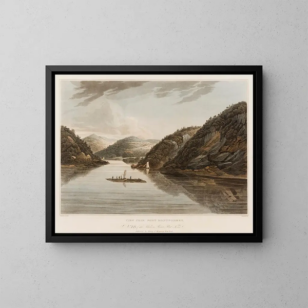 Vista cerca de Fort Montgomery - William Guy Wall — cuadro enmarcado en la pared
