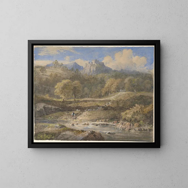 Licenza cerca de Roma, la villa de Horacio - William Havell — cuadro enmarcado en la pared
