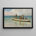 Remolque de redes - William Henry Bartlett — cuadro enmarcado en la pared
