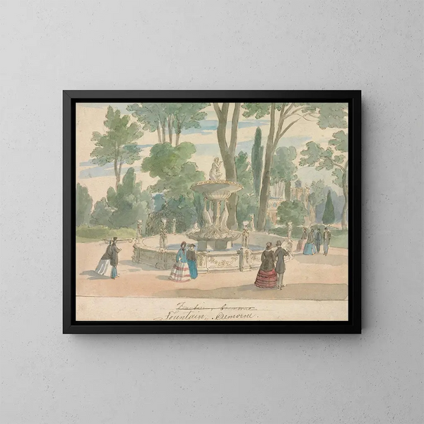 Fontaine de Cremorne - William Henry Brooke — framed artwork on a wall
