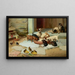 L'heure du repas - William Henry Hamilton Trood — framed artwork on a wall