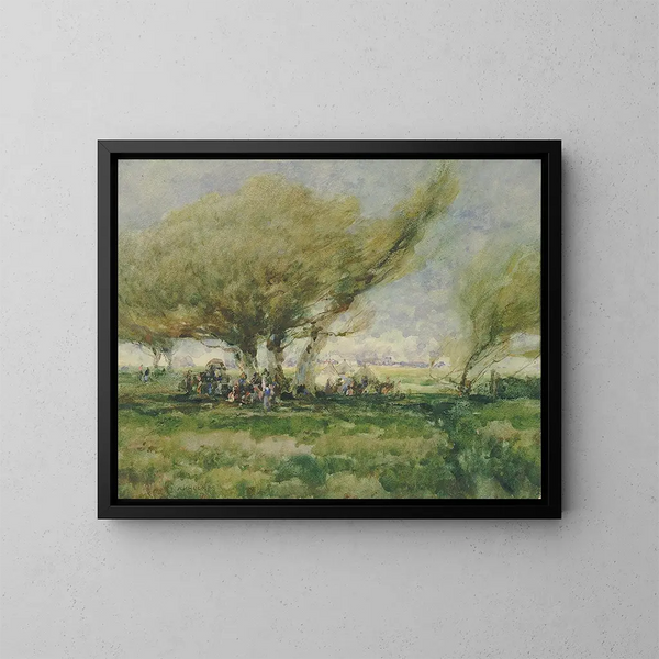 Un camp de gitans - William Henry Holmes — cuadro enmarcado en la pared