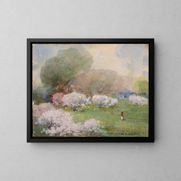Flores de cerezo - William Henry Holmes — cuadro enmarcado en la pared
