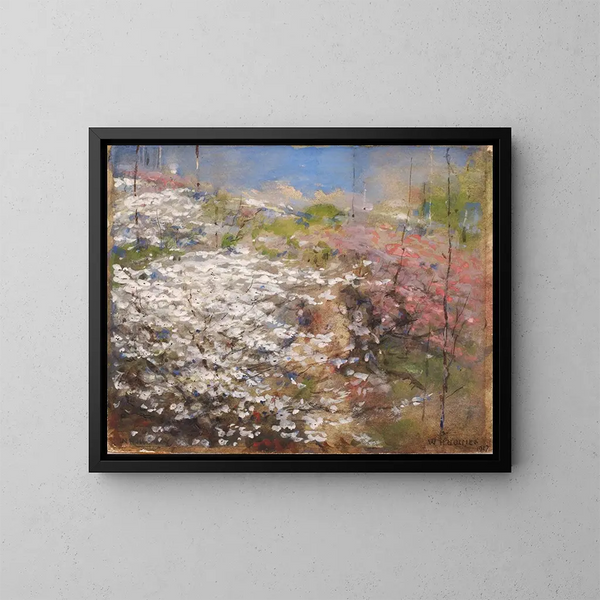 Campo de flores - William Henry Holmes — cuadro enmarcado en la pared