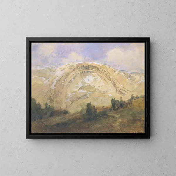 Strates pliées, un gran arco geológico, Colorado - William Henry Holmes — cuadro enmarcado en la pared