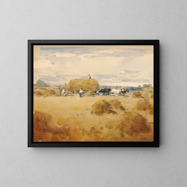 Escena de segado - William Henry Holmes — cuadro enmarcado en la pared