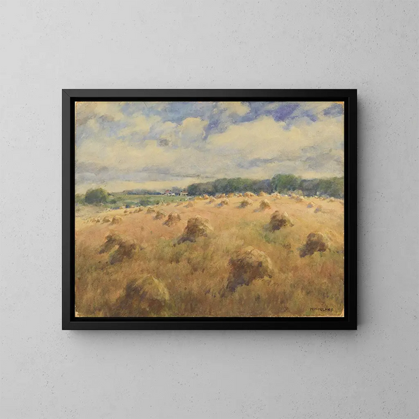 Campos de trigo de Maryland - William Henry Holmes — cuadro enmarcado en la pared