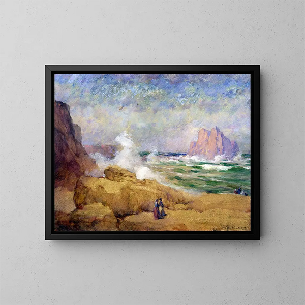 Sobre la costa de California - William Henry Holmes — cuadro enmarcado en la pared