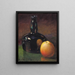 Naturaleza muerta Manzanas y botella - William Henry Holmes — cuadro enmarcado en la pared
