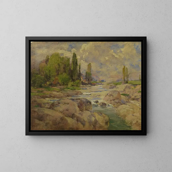 El arroyo Normal Rock - William Henry Holmes — cuadro enmarcado en la pared