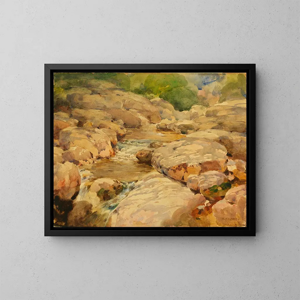El Potomac tranquilo - William Henry Holmes — cuadro enmarcado en la pared