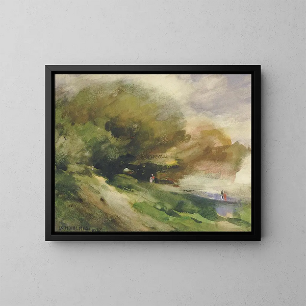 El camino sombreado - William Henry Holmes — cuadro enmarcado en la pared