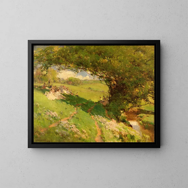 El descanso de los viajeros - William Henry Holmes — cuadro enmarcado en la pared