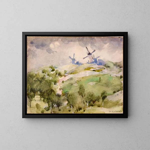 Molinos de viento - William Henry Holmes — cuadro enmarcado en la pared