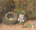 Nido de pájaros con ramas de flores de manzano - William Henry Hunt — vista de la obra