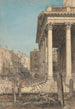 El pórtico de St Martin-in-the-Fields - William Henry Hunt — vista de la obra