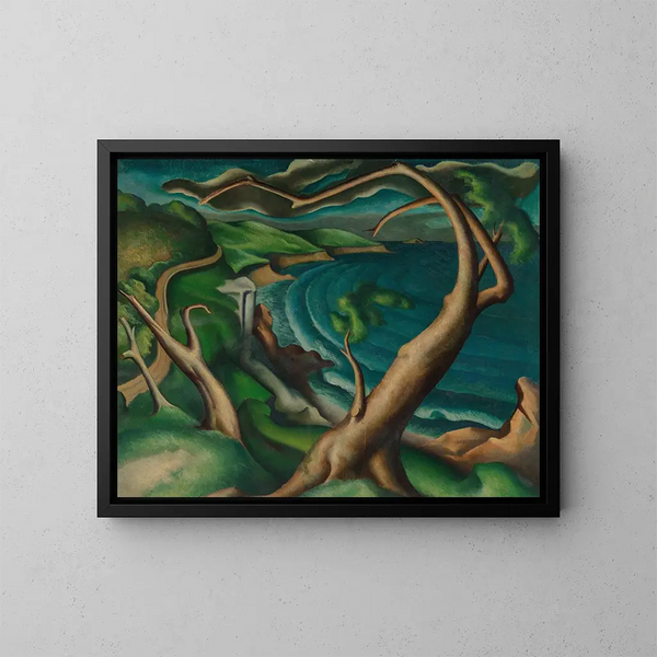 Paisaje de Massachusetts - William Henry Kemble Yarrow — cuadro enmarcado en la pared