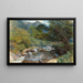 Sobre el East Lyn, North Devon - William Henry Millais — cuadro enmarcado en la pared