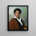 Retrato de Alexandre Dumas - William Henry Powell — cuadro enmarcado en la pared